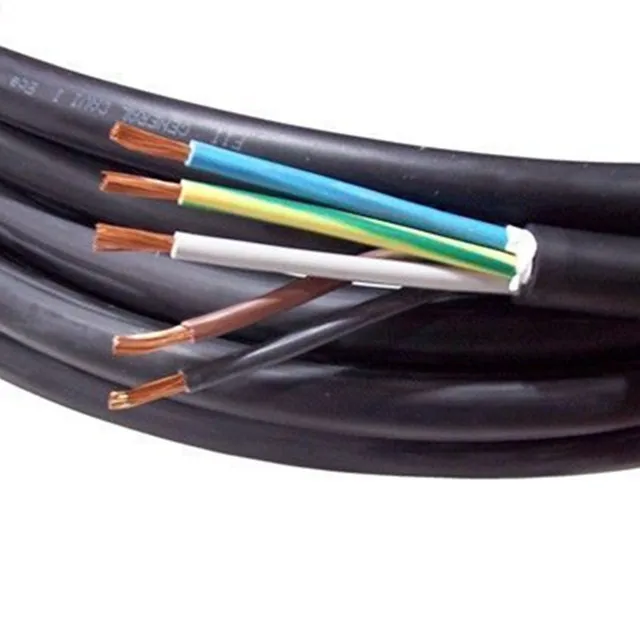 H07rnf 3 Core 4 Core 4mm 6mm Pvc Rubber Coated Electric Flat Submersible Cable