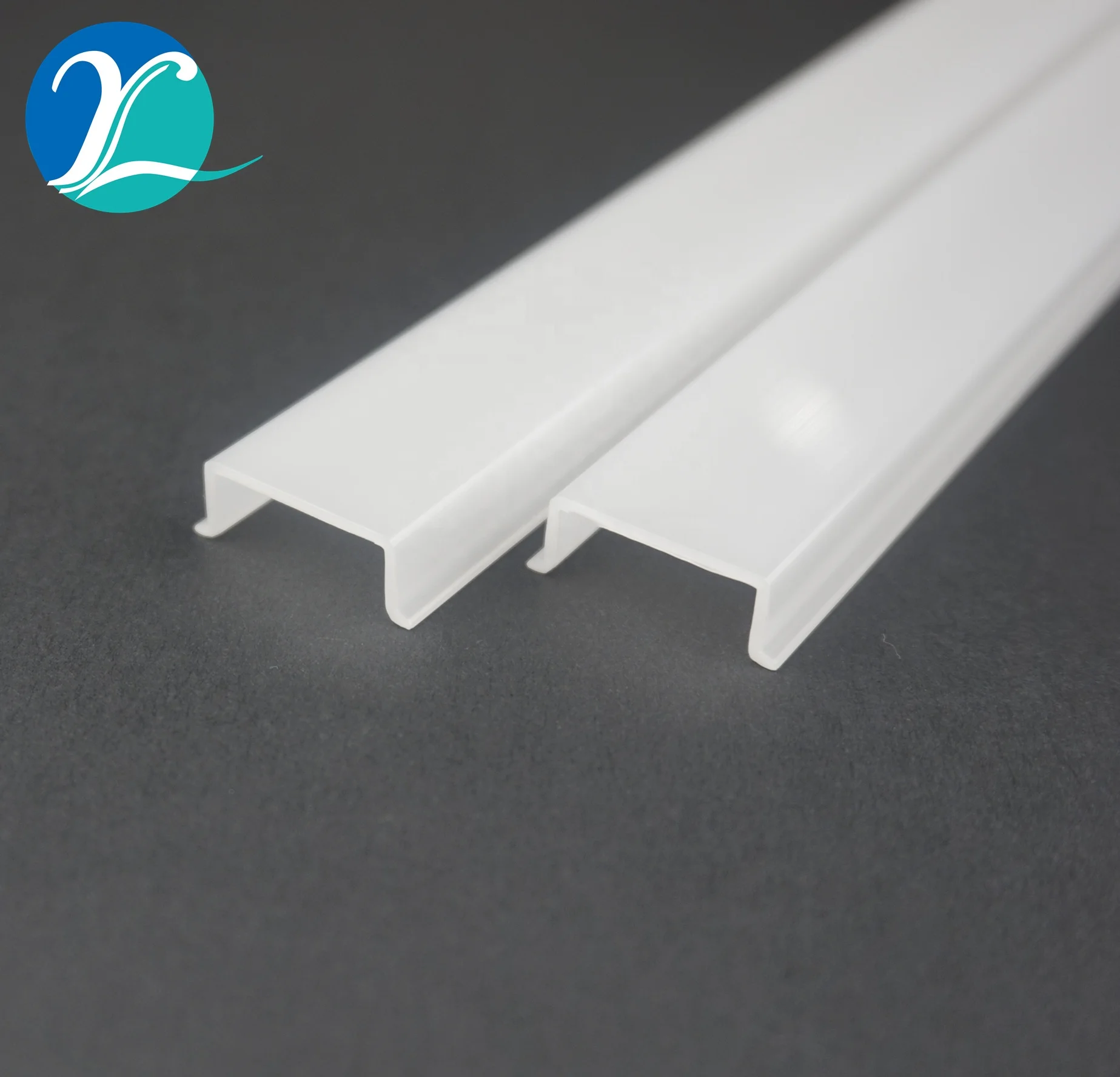 Extrude Pc Profile Clear Plastic Led Strip Light Bar Diffuser to Lampshade c Frosted Translucent Plastic U Channel/ Cover Trench