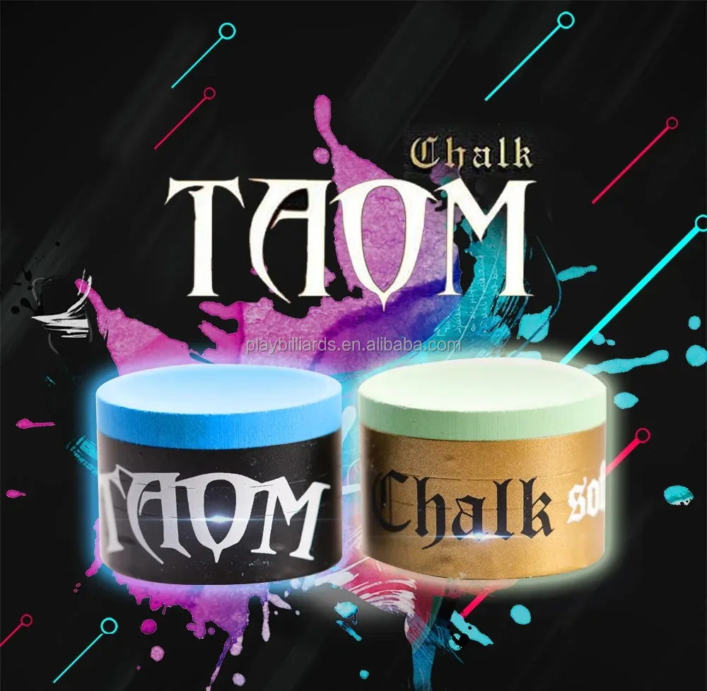 Original Taom Chalk V10 Billiard Pool & Snooker Cue Chalk 9pcs/box