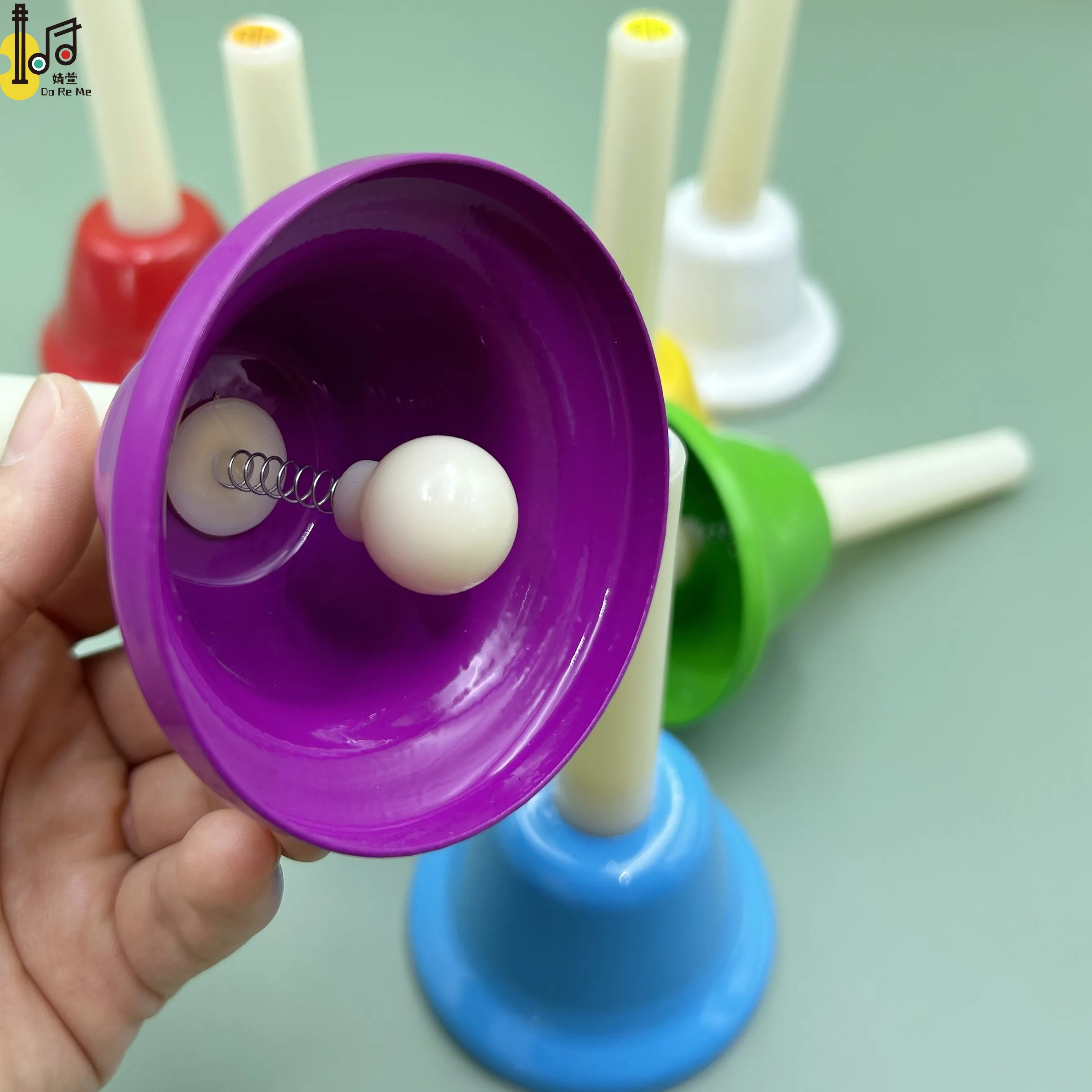 8note Preschool Kids Gift School Favor Metal Handbell Noise Maker Baby