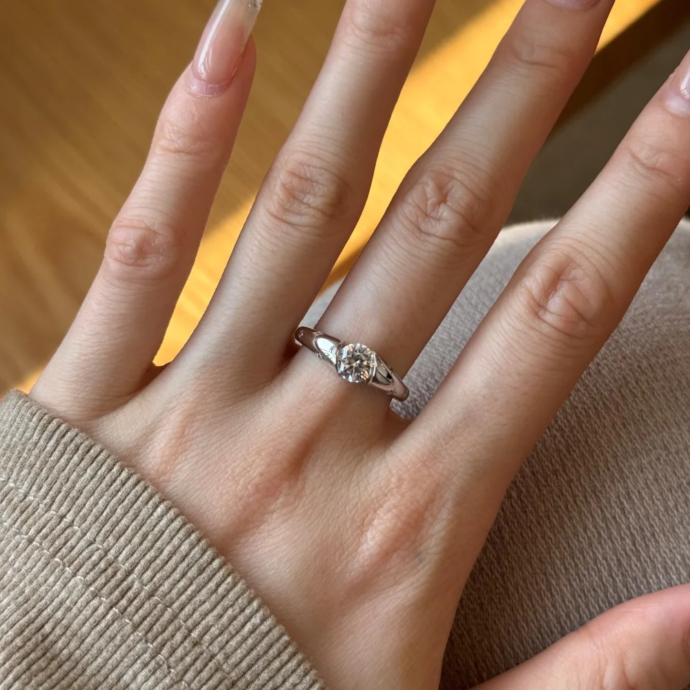 KAKODIY Antique Jewelry 925 Sterling Silver Engagement Women's Wedding Matte Star Oval Ring detail 7