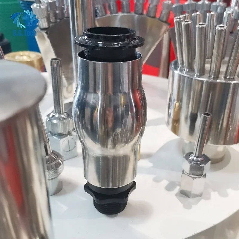 ガーデンポンド噴水プラスチックステンレス鋼ユーロアイスノズル