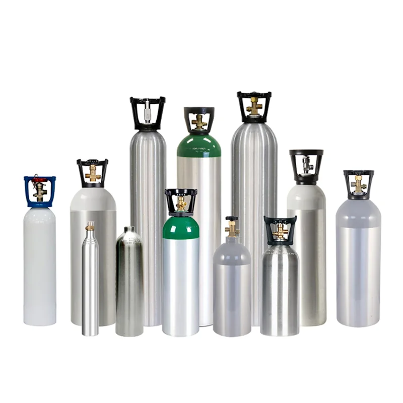 Aluminium Gas Cylinder 40l 50 Lb Co2 Cylinder With Siphon Tube And