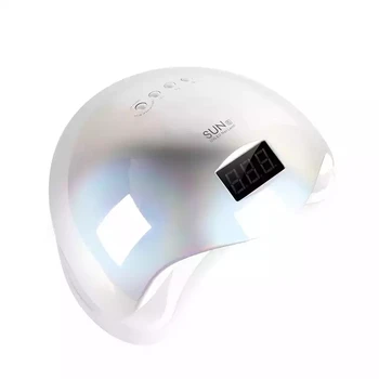 Free OEM logo customized chameleon silver color 48w gel dryer uv led sun5 nail lamp for manicure nail beauty salon tool