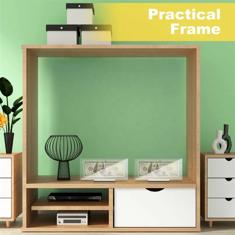 Acrylic Dollar Bill Display Frame - Magnetic Photo Holder