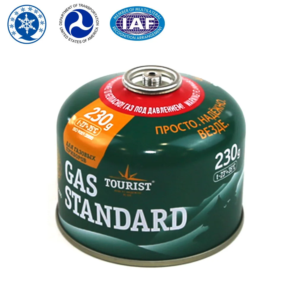 2 Piece TFS Butane Gas Cartridge 100g, 230g, 450g with EN417 Safety Valve