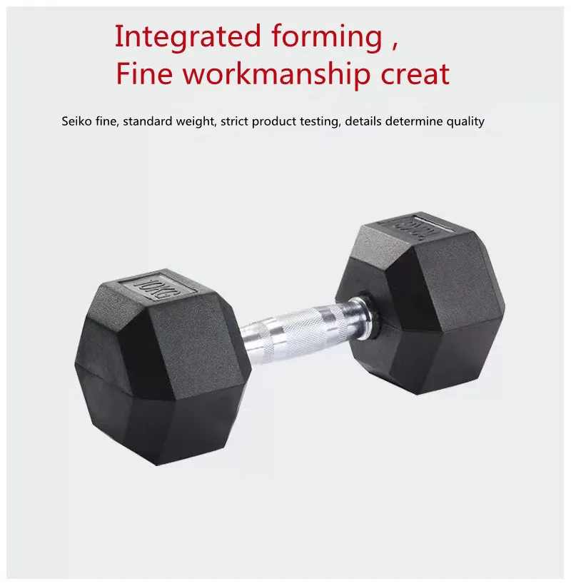 Оборудование для фитнеса, резиновые гантели, свободные весы, набор резиновых Шестигранных гантелей