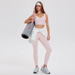 Women's Fitness Sets Wholesale 2 Pcs Gym Clothes Sports Bra High Waist Leggings Workout Clothes Yoga Sets