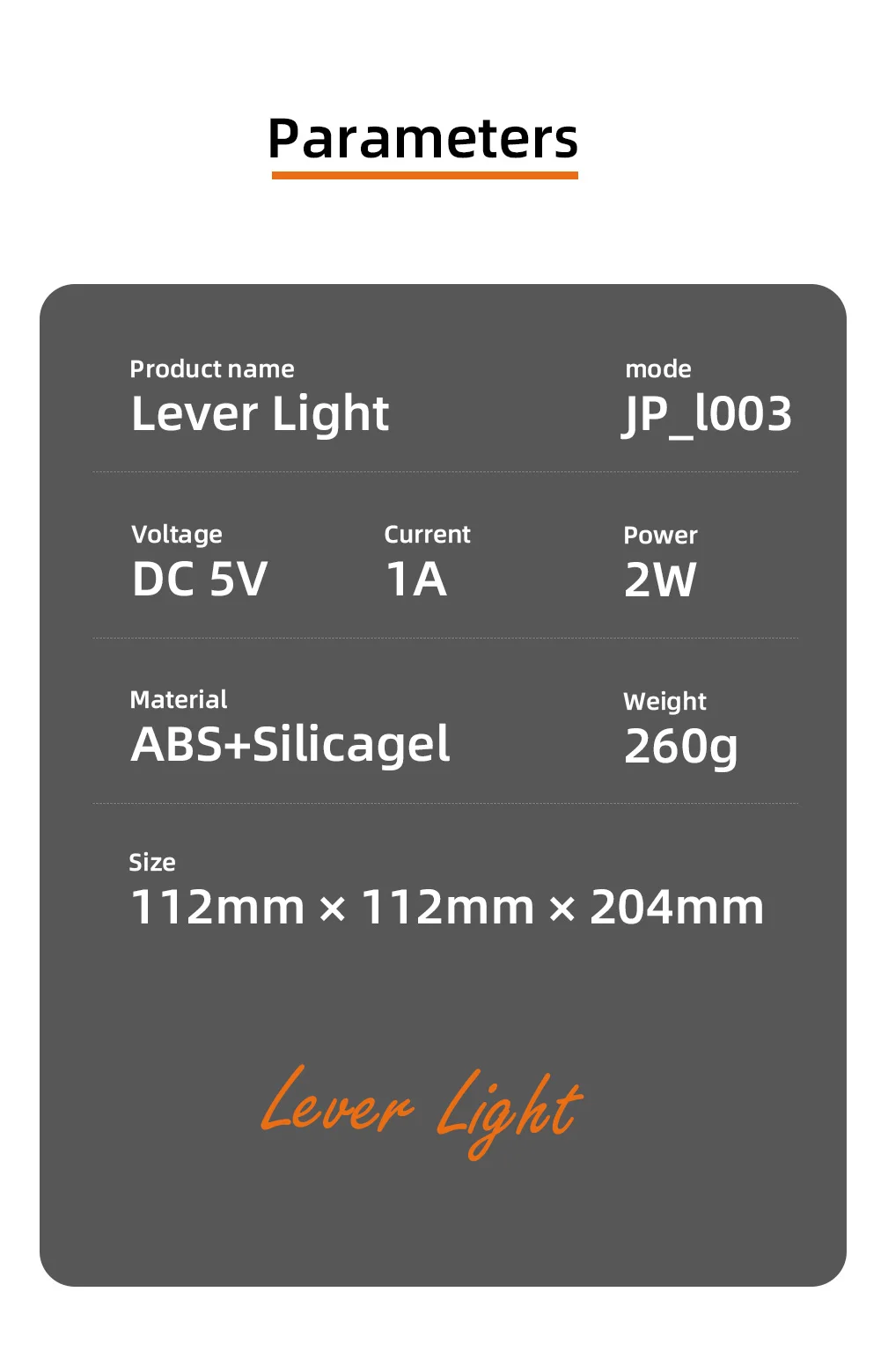 Cheap New Design Portable Bedroom Lever Night Light Dimmable