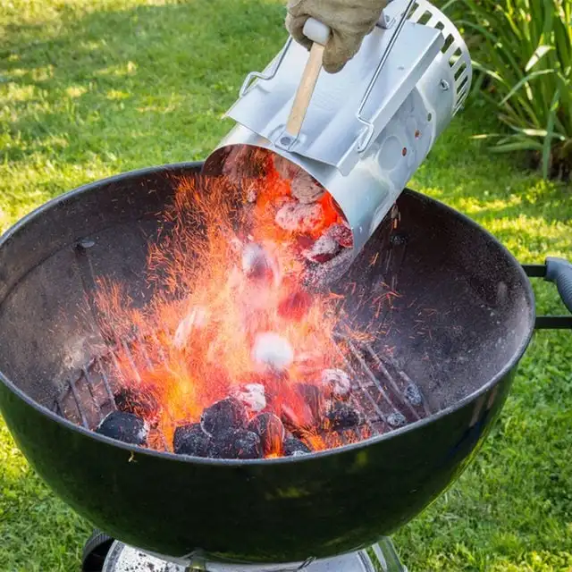 Kimstone Charcoal Starter Efficient BBQ Chimney Igniter