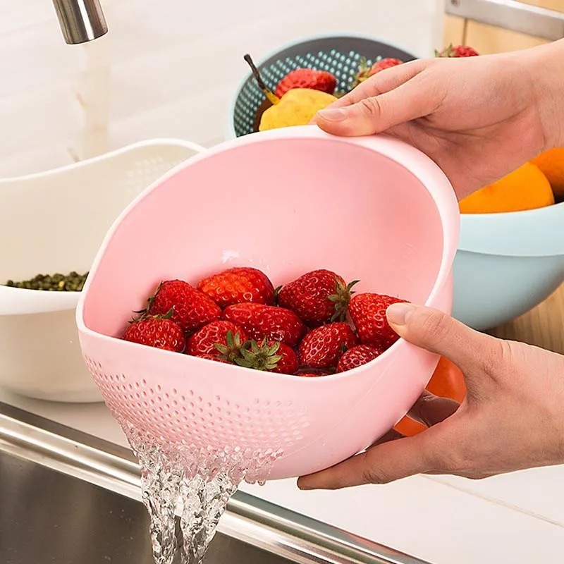 1pc Stainless Steel Colander, Kitchen Metal Food Strainer For Washing  Vegetables, Fruit And Rice And For Draining Cooked Pasta Pot Drainer