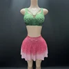 Verde + rosa