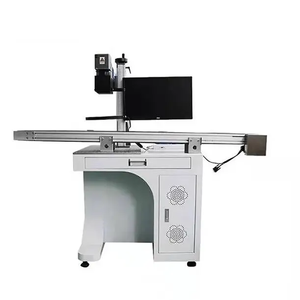 Black HDPE PE PVC Pipe Cable Laser Printer 30w Fiber Flying Laser Marking Machine