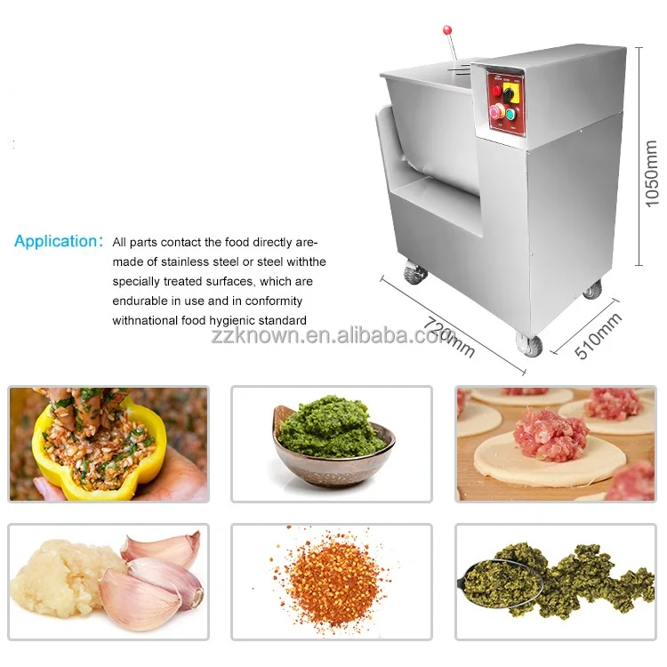 Oem 100l/batch Meat Blender Machine Automatic Minced Meat Mixer