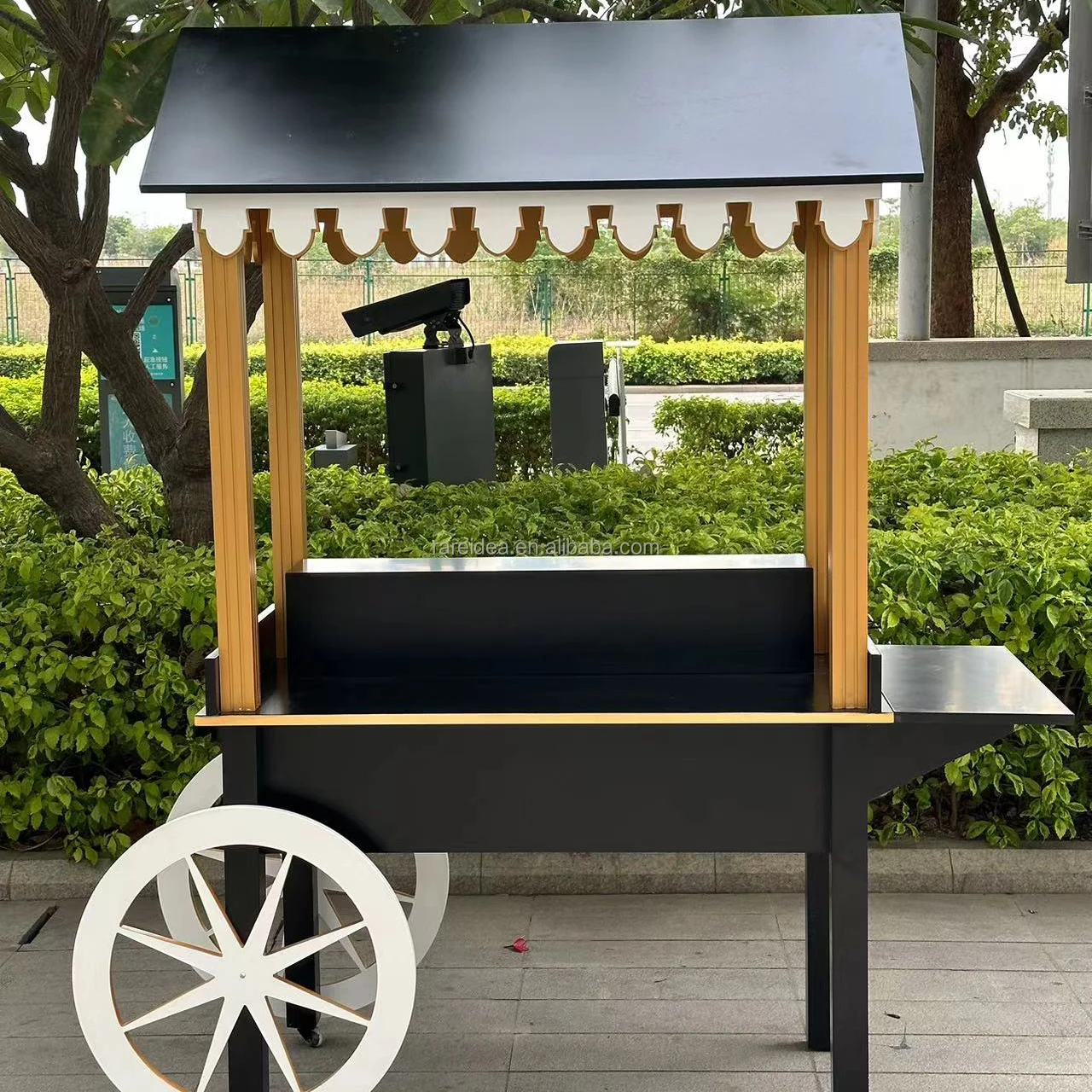 Candycart Modern Wooden Dessert Candy Bar Cart With Wheels Buy Candy