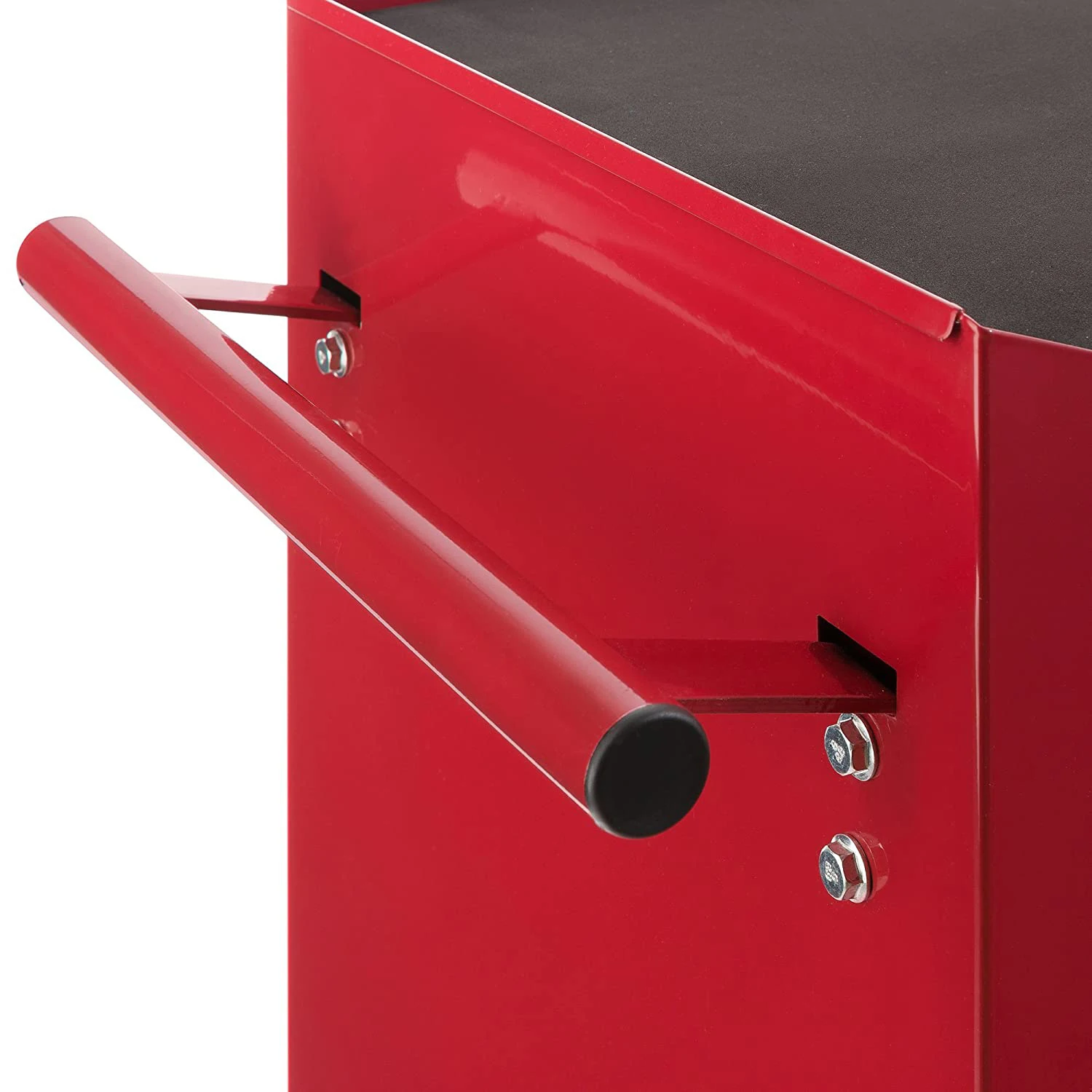 Red 5 Drawers Carbon Steel Tool Cabinet/ Tool Box/Tool Trolley  on Wheel with Handle for Workshop Garage Automotive Storage details