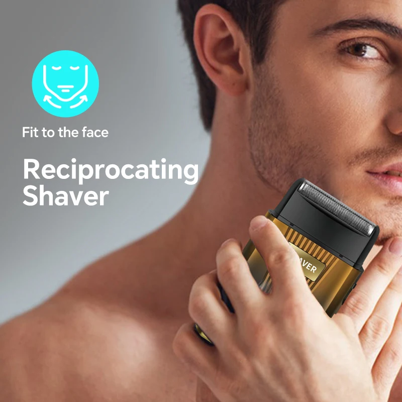 Two-in-One Popular Electric Shaver Clipper Nose Hair Trimmer for Men Reciprocating Set Cross-Border Household Grooming USB Power manufacture