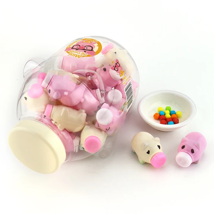 piggy jar with candy