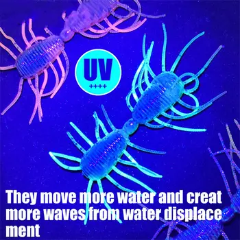 CHEERY Artificial Worm-Shaped Soft Lure Insect-Style Wacky Rig Bait for Bass Fishing 8-Piece Pack – Soft Lure – view 5