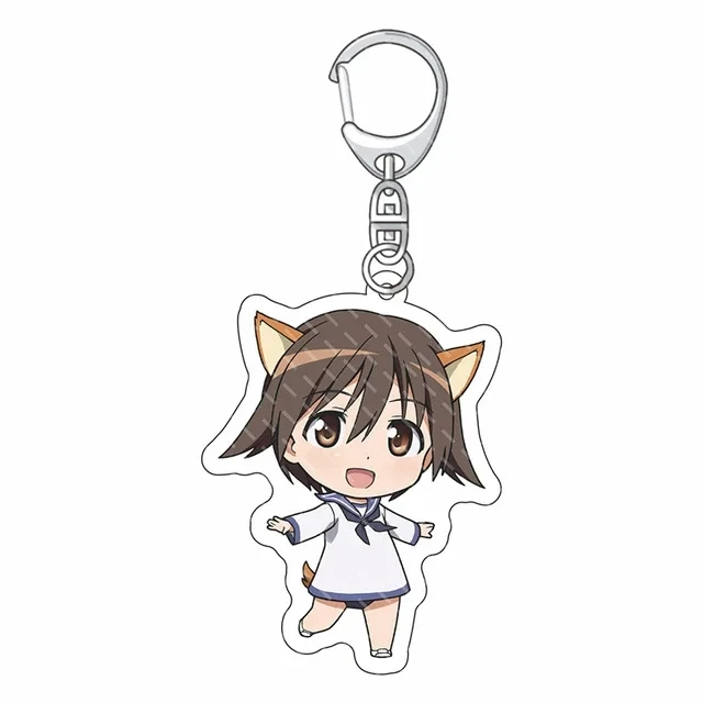 Strike Witches Keychain - Fashionable Anime Model Figure