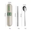 [Green buckle] spoon chopsticks two-piece set