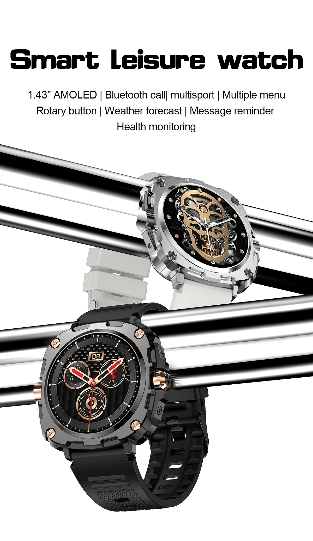 Welcome OEM Order, Factory Whole Selling 2025 Ak71 Relojes Smart Watch 1.43inch Amoled Rotary Button Bt Call Health Monitoring Men's Outdoor Sports Smartwatch - Buy Amoled Smart Watch Men Outdoor Smartwatch ak71 Smart Watch