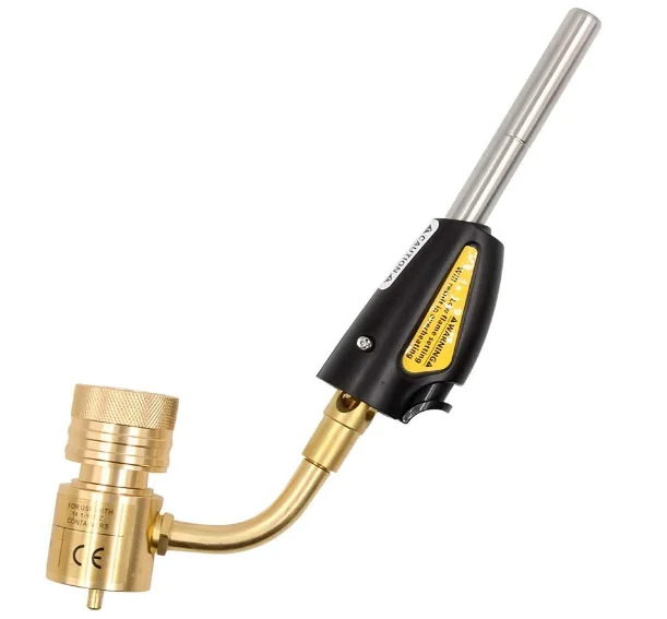 Trigger Starter Propane Torch With Nozzle for Brazing Welding Compatible with MAPP/MAP Pro/Propane High Intensity
