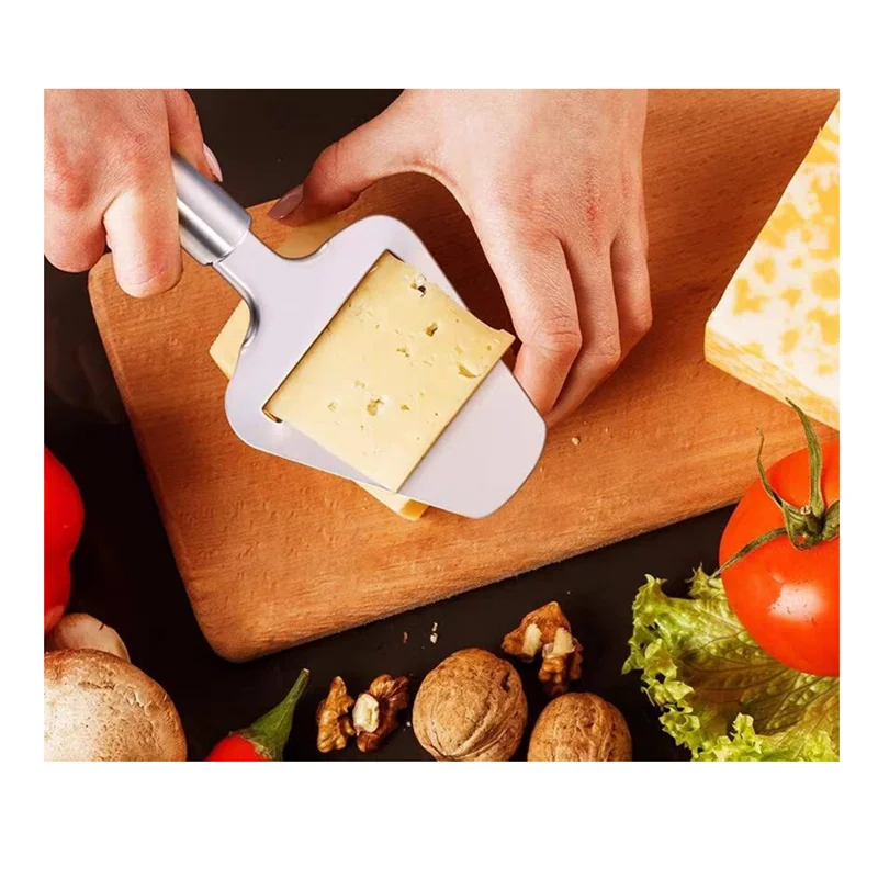 Cheese Slicer Hardware Spatula With Wood Handle,Stainless Steel Cheese