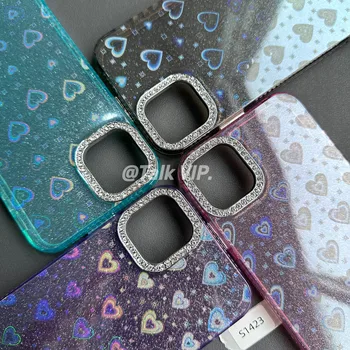 Top Fashion night glow mobile phone cover cell phone cover with heart lenticular phone case