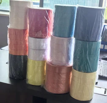 Wholesale 10cm Single Sided Polyester Satin Ribbon Roll for Graduation Sash