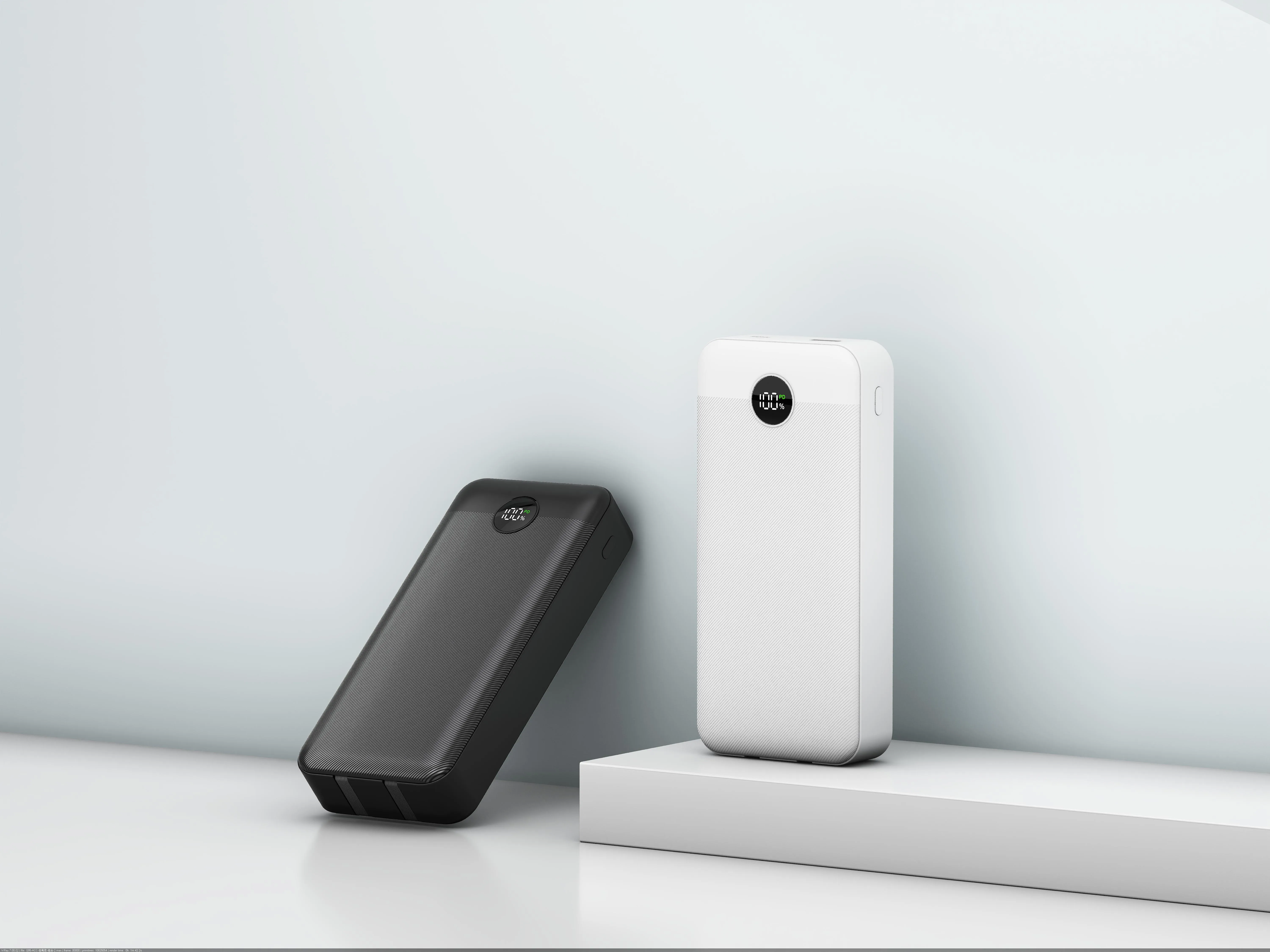 Trendy Products 2025 PD65W Large Capacity Power Bank 20000mah Built-in Type-C Cable for iPhone Android Phones Fast Charger PB190