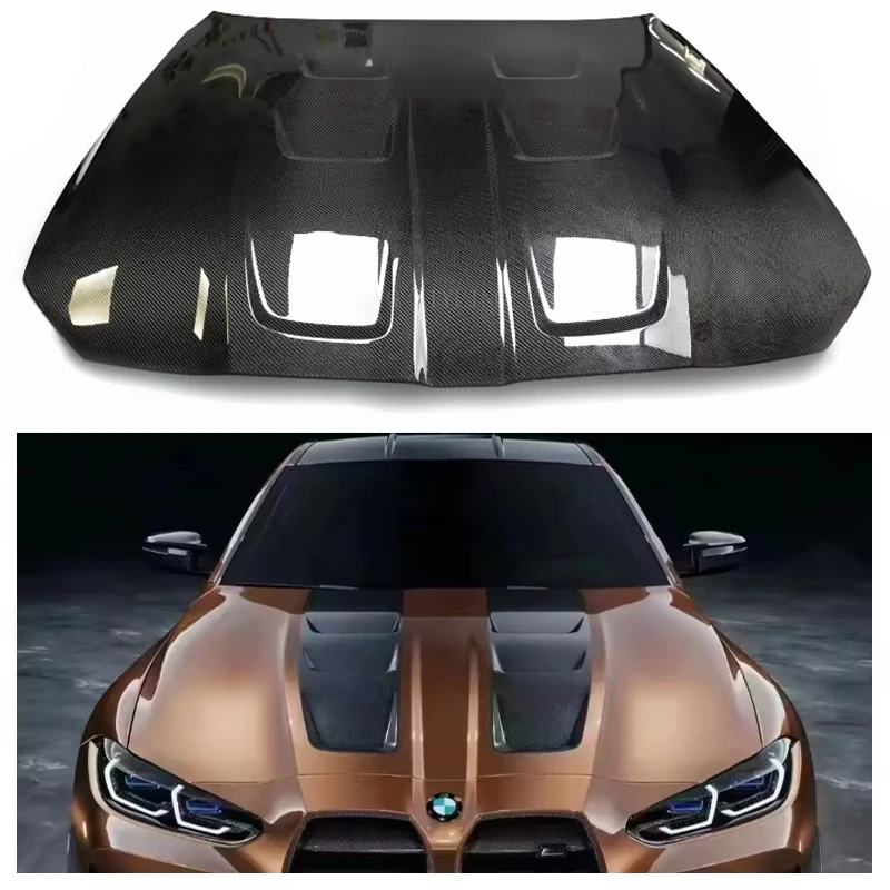 G80 G82 Real Dry Carbon Fiber Car Body Kit Engine Hood Front Cover Hood For BMW G80 M3 M4 G82 G83