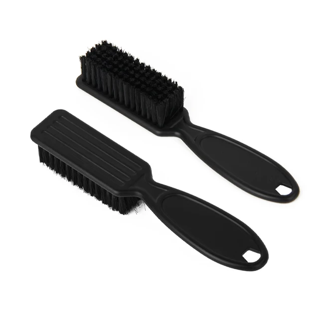 Wholesale custom logo hair brush mini barber salon neck cleanser fade brush barber clipper brush