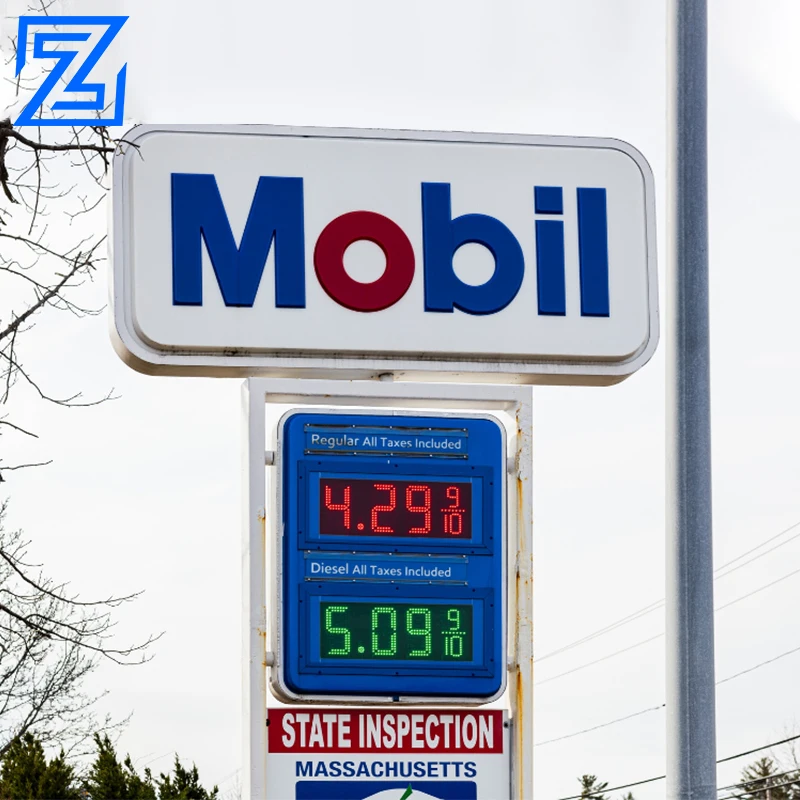 ガソリンスタンド価格ボードガソリンスタンドパイロンサインLed
