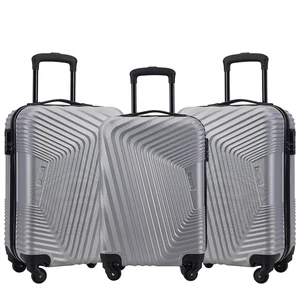 New Style PC Materials Luggage Travelling Bag Suite Case Leather Luxury Trolley Case Luggage