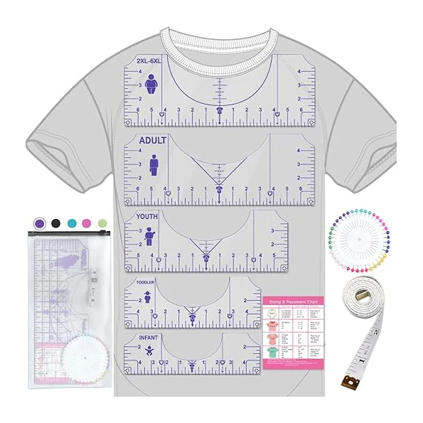 T-shirt Alignment Tool Tshirt Printing Ruler Guide Custom T Shirt ...