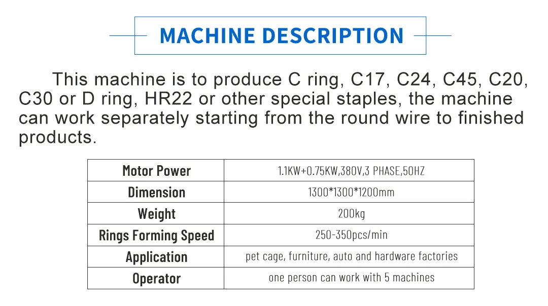 C24 Shape SC-660 C24 C30 C45 C Shape Nail Making Machine - Fast & Reliable
