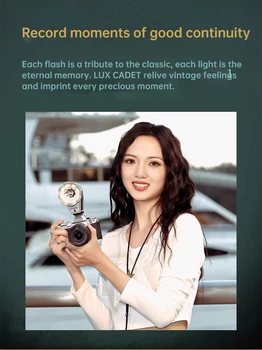 Godox Lux Cadet Retro Flash Fan-Shaped Dual-Mode Retro Camera Flash Light for for Canon Nikon Sony Fujifilm Cameras detail image
