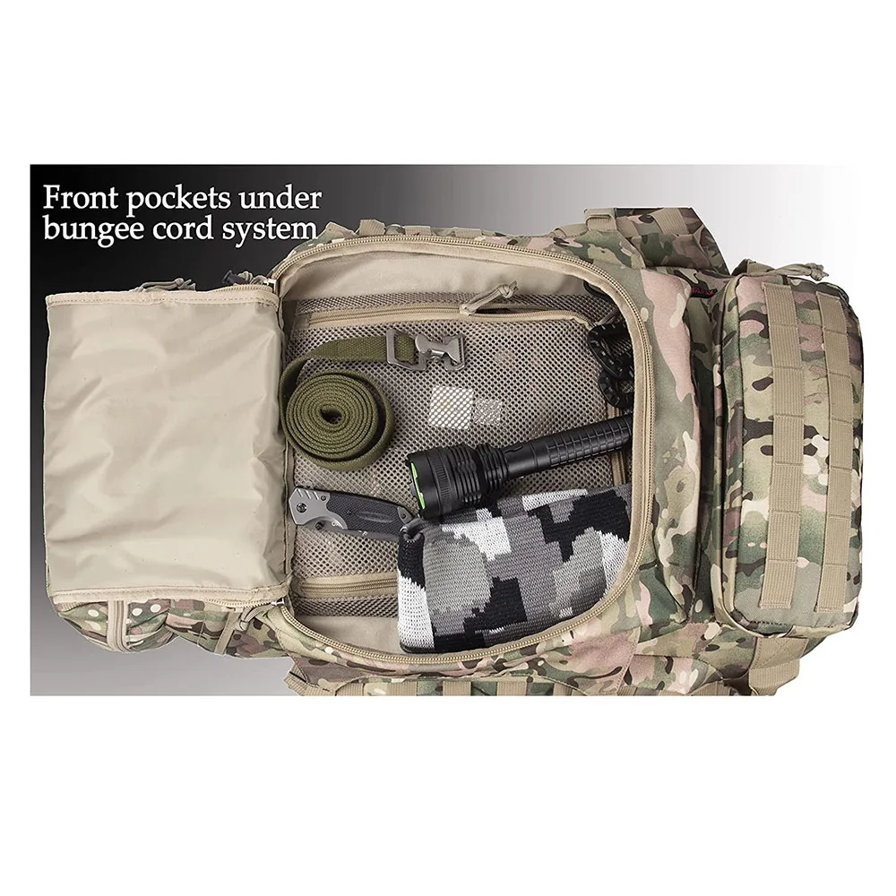 Oleaderbag Interior Frame Backpack Practical Backpack Assault Backpack Hiking Camping Bag 80L