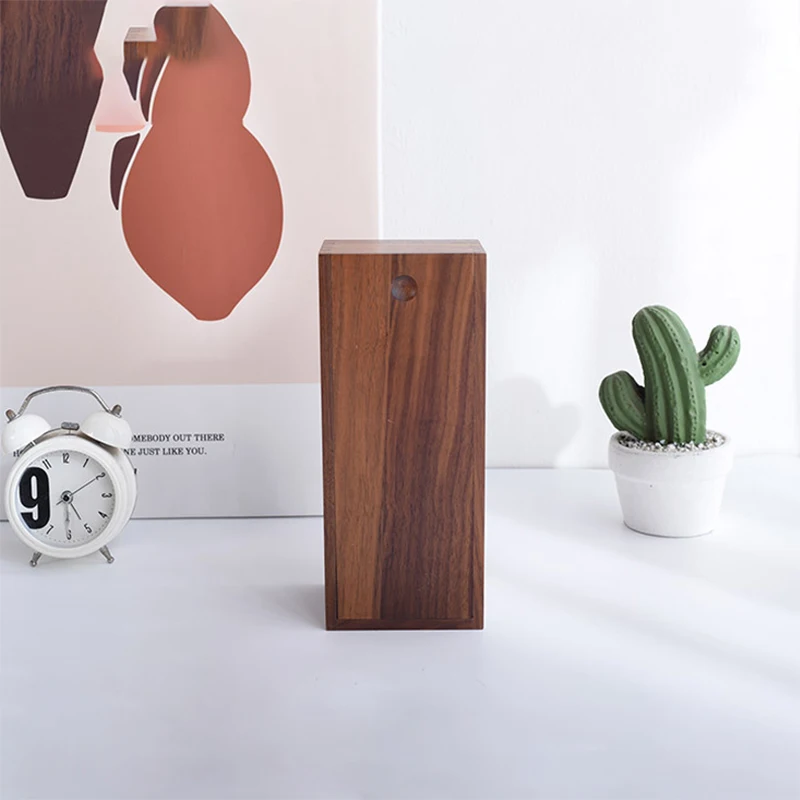 Small Unfinished Wooden Pencils Boxes with Sliding Lids Gift Packaging Customized Cheap Wood Slide Top Box