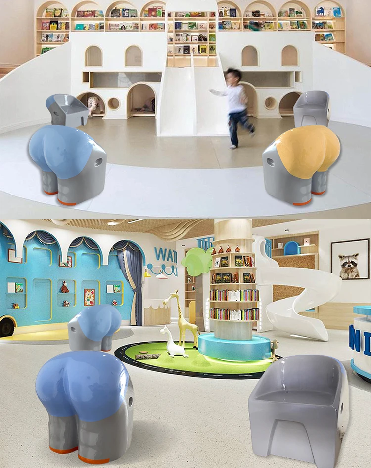 Y410 sgabello a forma di gluteo sedia con corpo umano sedile fantasia  centro commerciale sedie da attesa per il tempo libero al di fuori dei  mobili