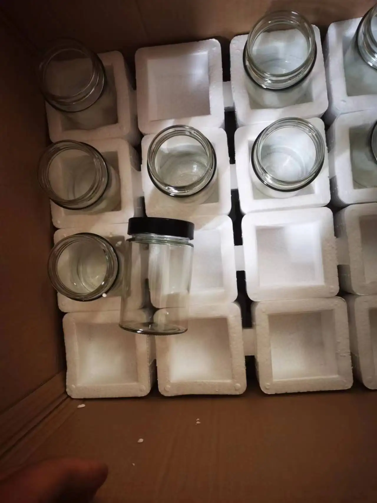 Creative 250ml 350ml 500ml Empty Round Glass Bottles Food Canning Jar