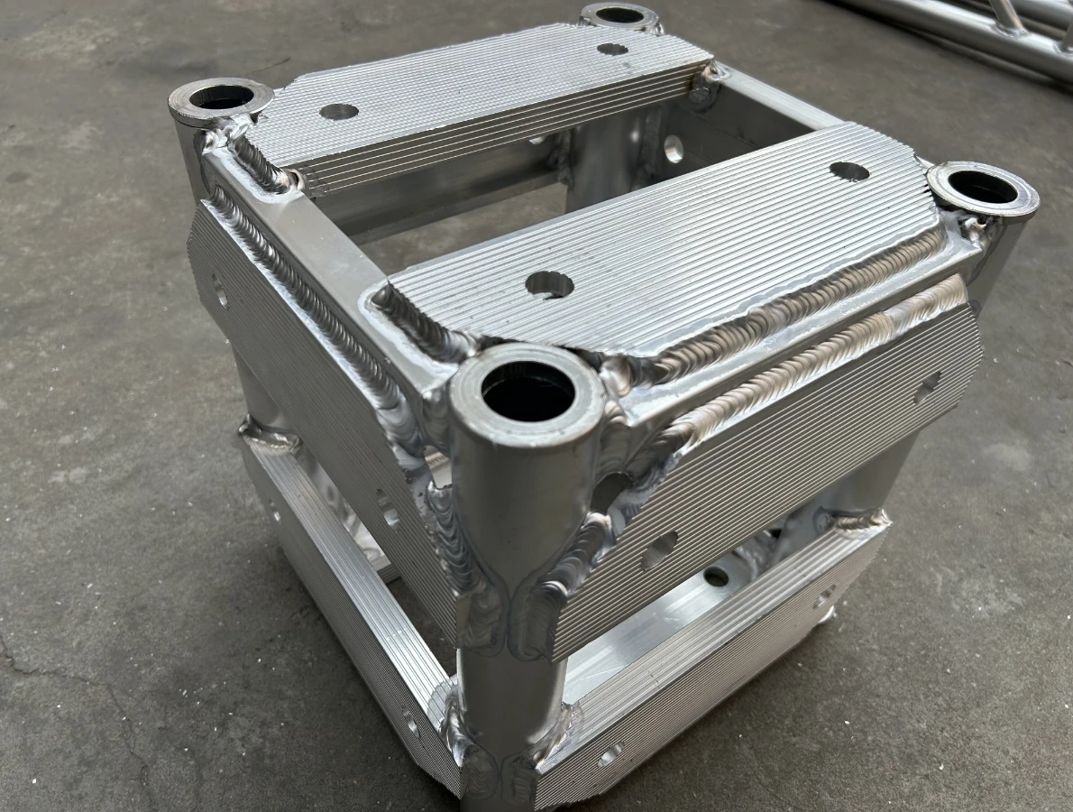 product lighting event aluminum screw truss six way corner display stage-6