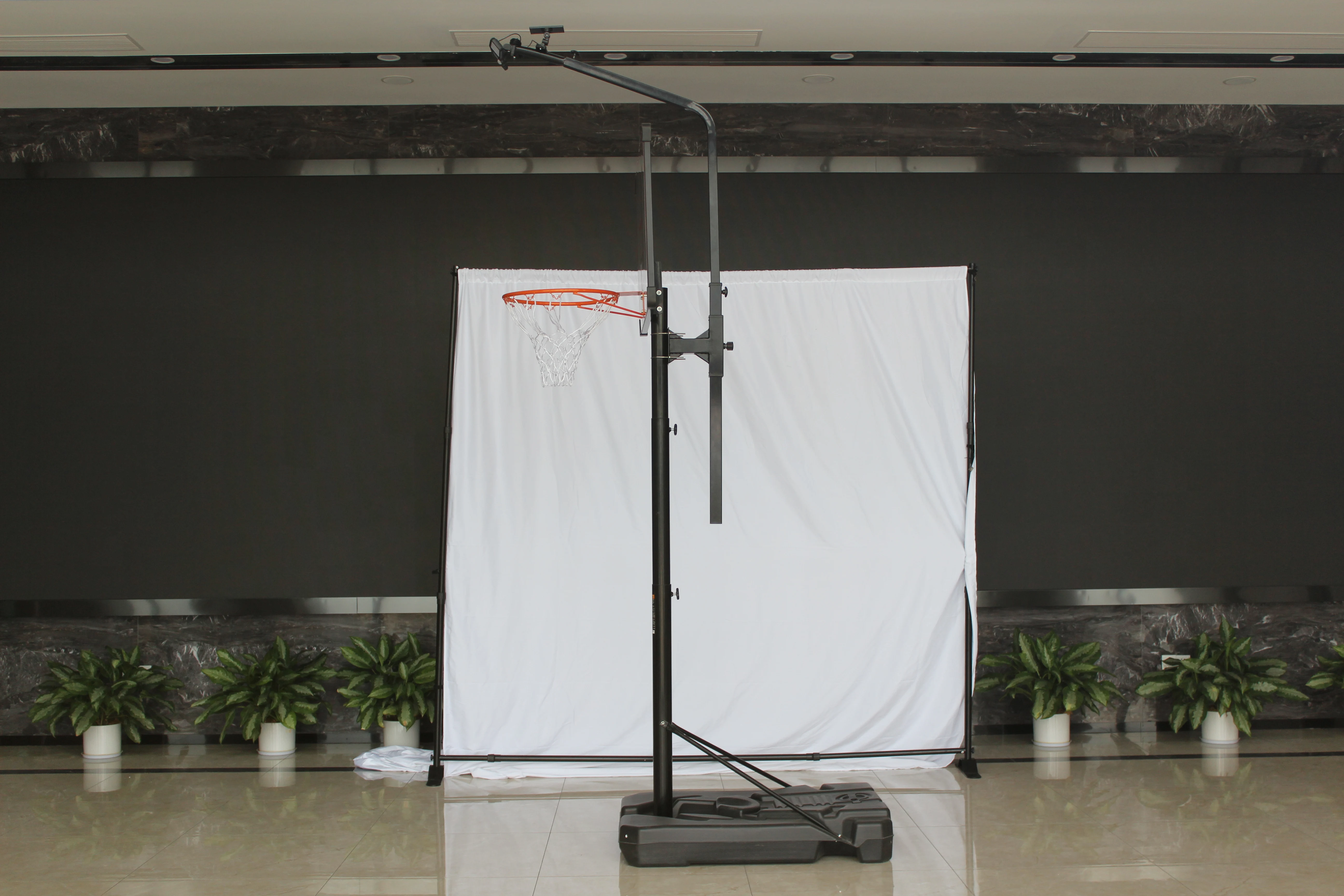 New Style LED Basketball Hoop Light Illuminates Backboard, Rim, and Court,Easy Fold Net System Quickly Installs Basketball Hoop
