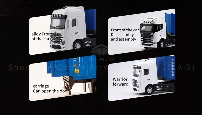 loas container model factory shipping gift customized 150 sx alloy material truck toy scale model-3