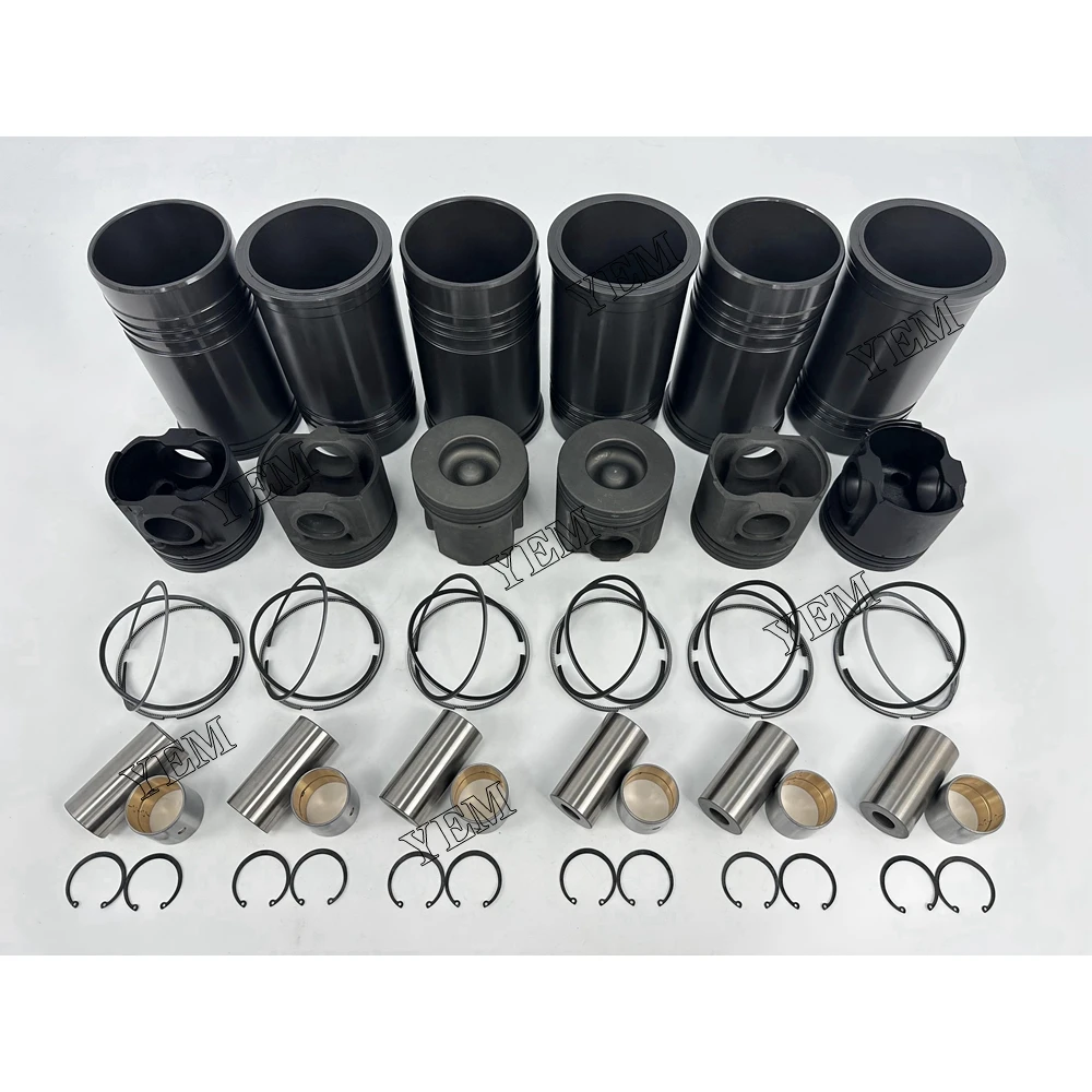 For Komatsu 6D125 Cylinder Liner Kit Engine Rebuild Kit 2