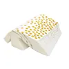 25 pieces of gold-stamped napkins