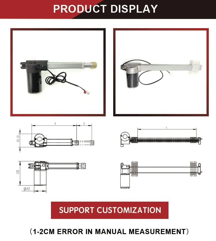 Wholesale 2500n Linear Actuator 24v 1500n Pushpull 12v 2000n Highspeed