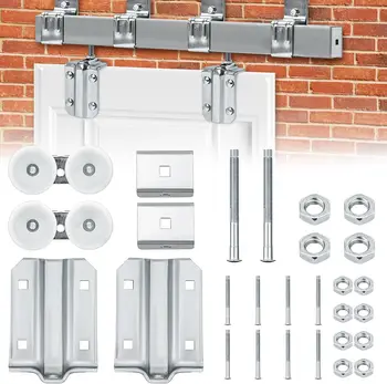 Modern Design Aluminium Barn Doors Set with Box Rail Sliding Door Hardware Systems Product Category Door & Window Accessories