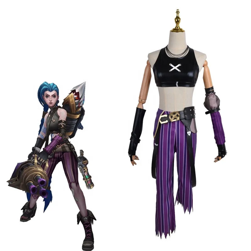 アーケイン ジンクス コスプレ衣装セット　武器　LOL リーグオブレジェンド アーケイン ジンクス コスプレ衣装セット 武器 LOL リーグオブ